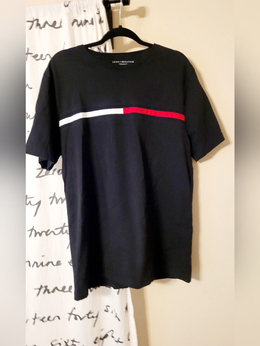 Tommy Hilfiger Embroidered Flag Logo T-Shirt Xl